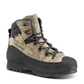 Hiking boot with brand logo on a white background