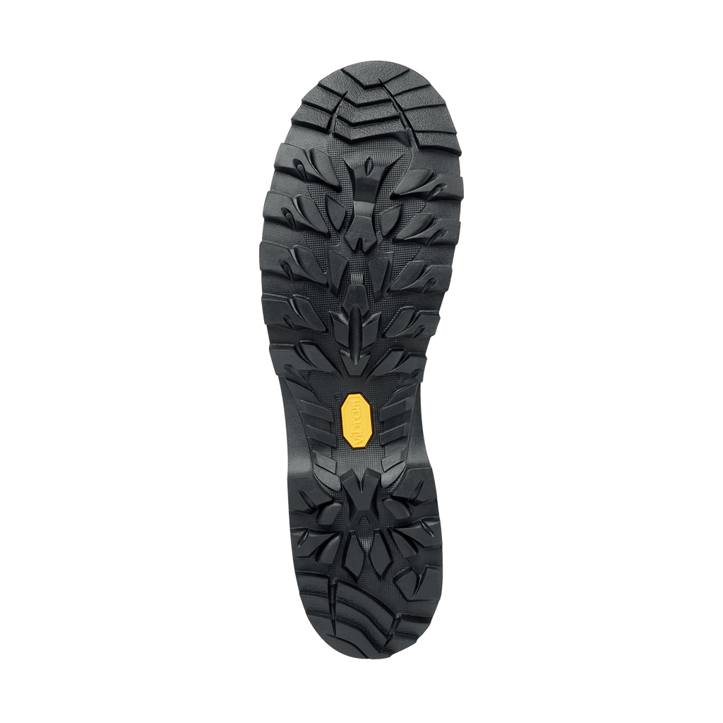 black outsole with Vibram logo